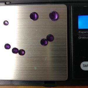 Amethyst, faceted, ready to set
